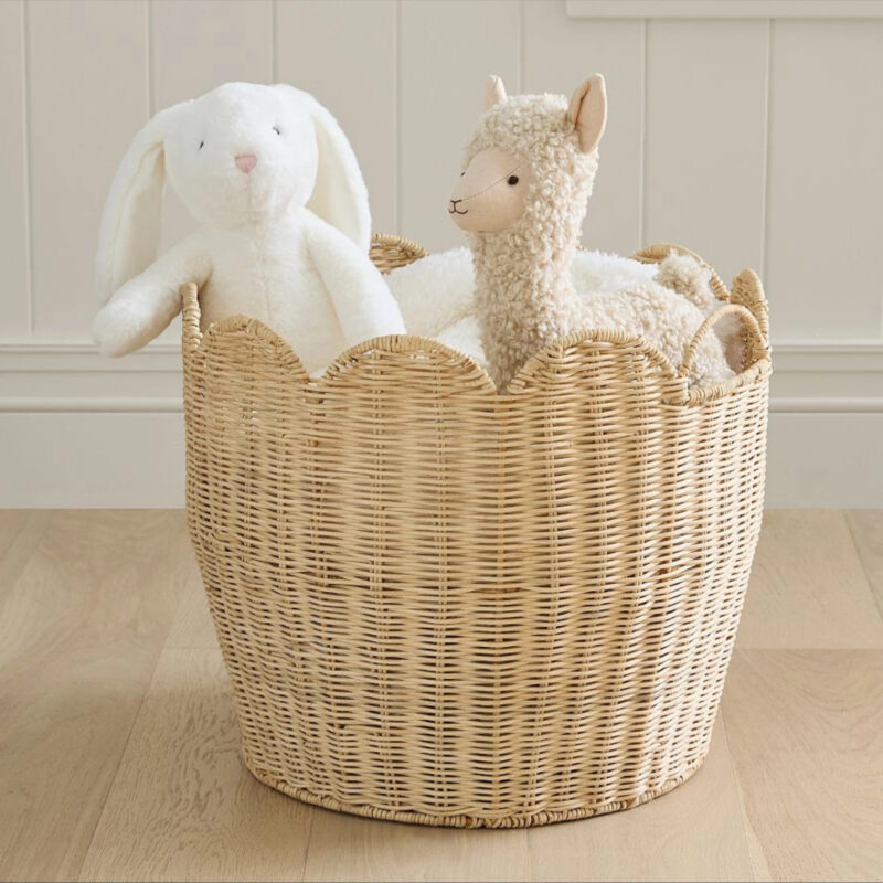 Palmer Scalloped Storage Bin, Storage Bin