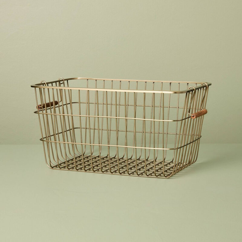 Pantry Brass Wire Storage Basket - Hearth & Hand™ with Magnolia
