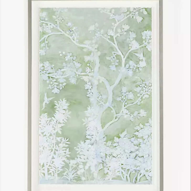 Anthropologie Pastel Tree Floral Wall Art