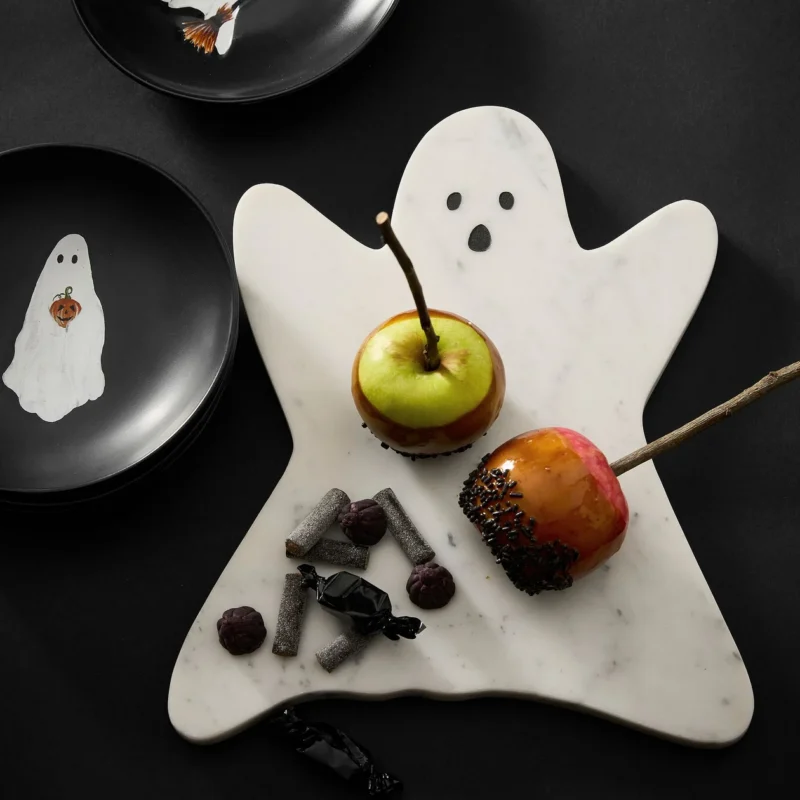 Figural Ghost Marble Cheese Board