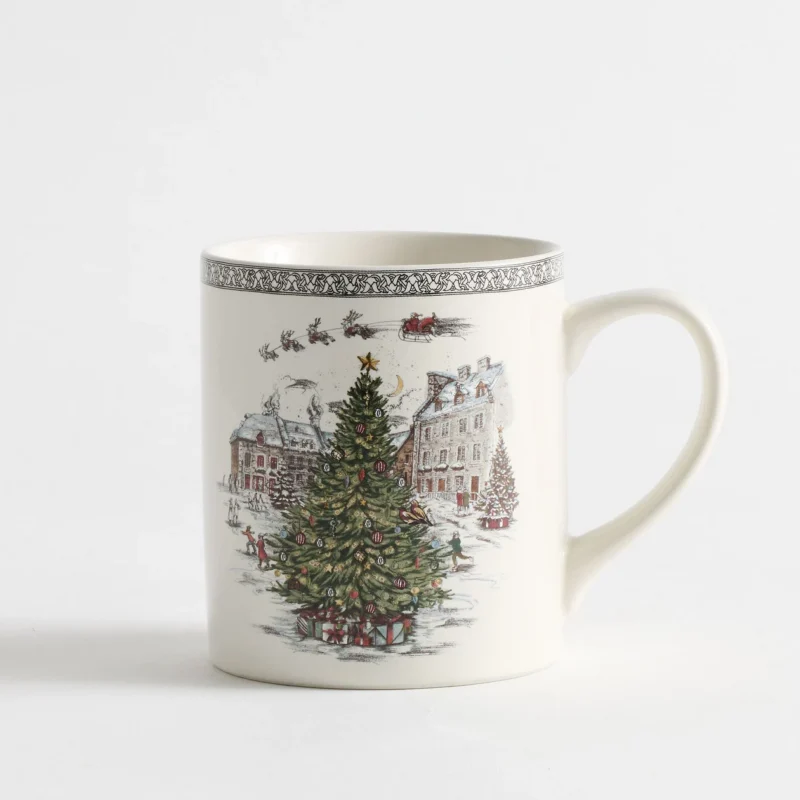 Vintage Christmas Stoneware Mug