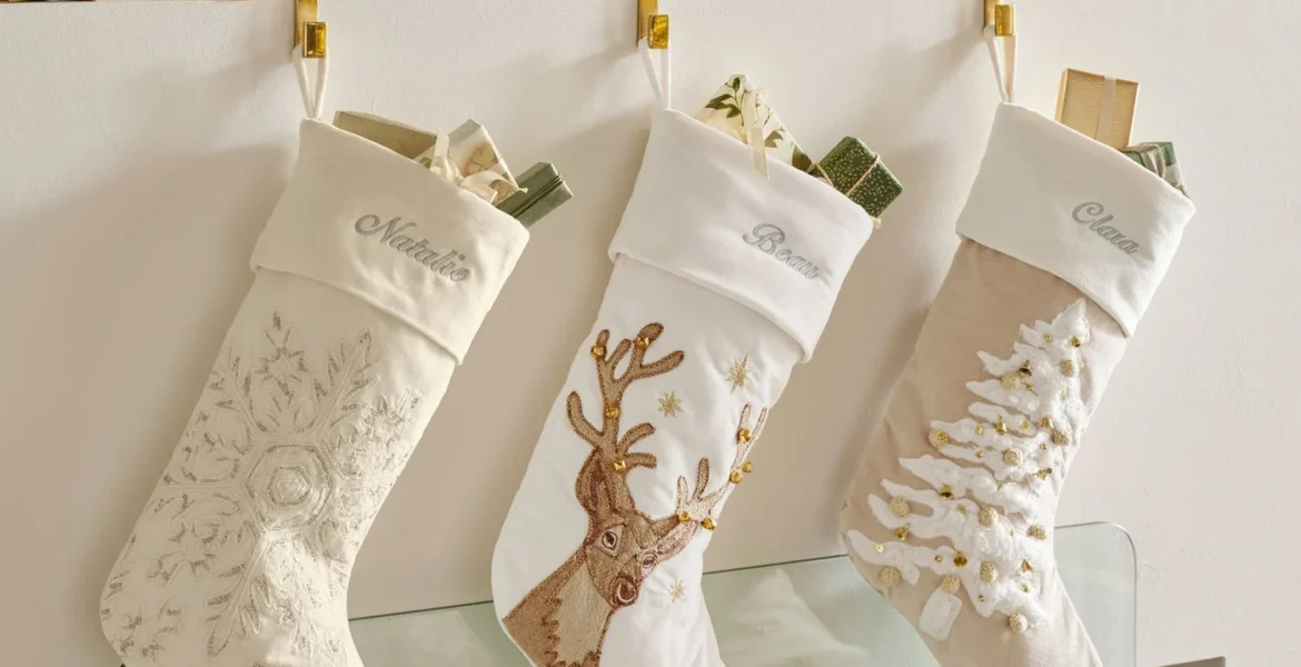 Embellished Velvet Stockings