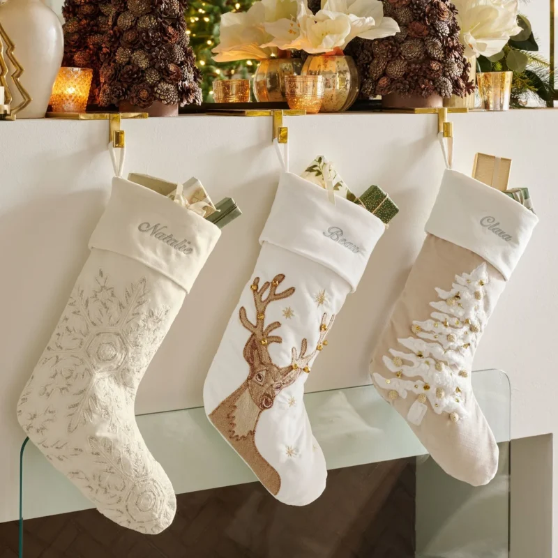 Embellished Velvet Stockings