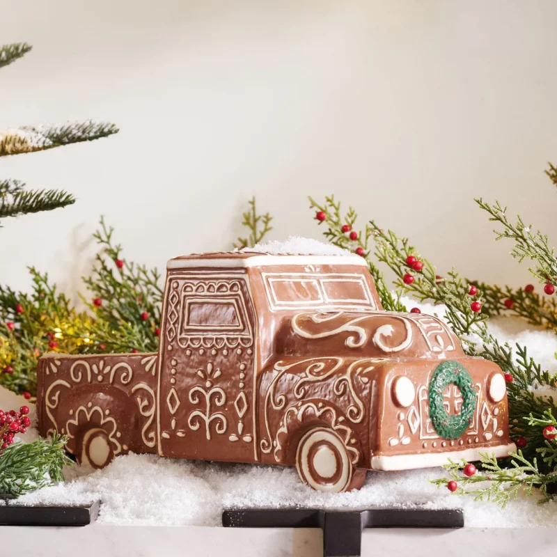 Handcrafted Ceramic Gingerbread Truck