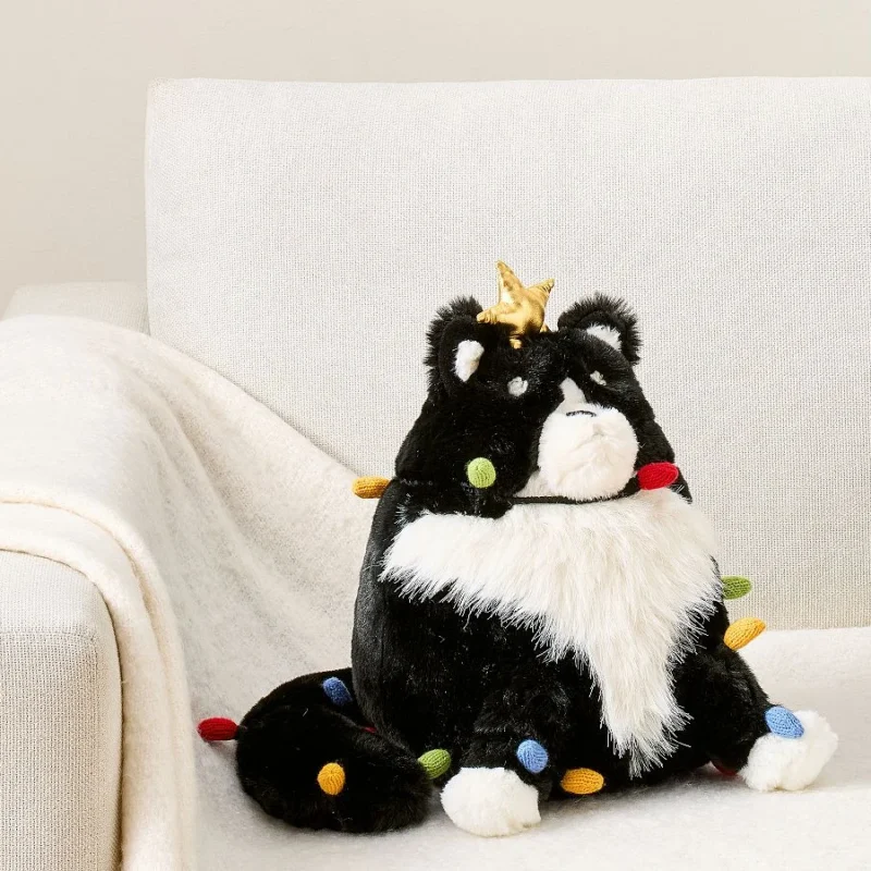 Gerald The Cat With Lights Shaped Pillow