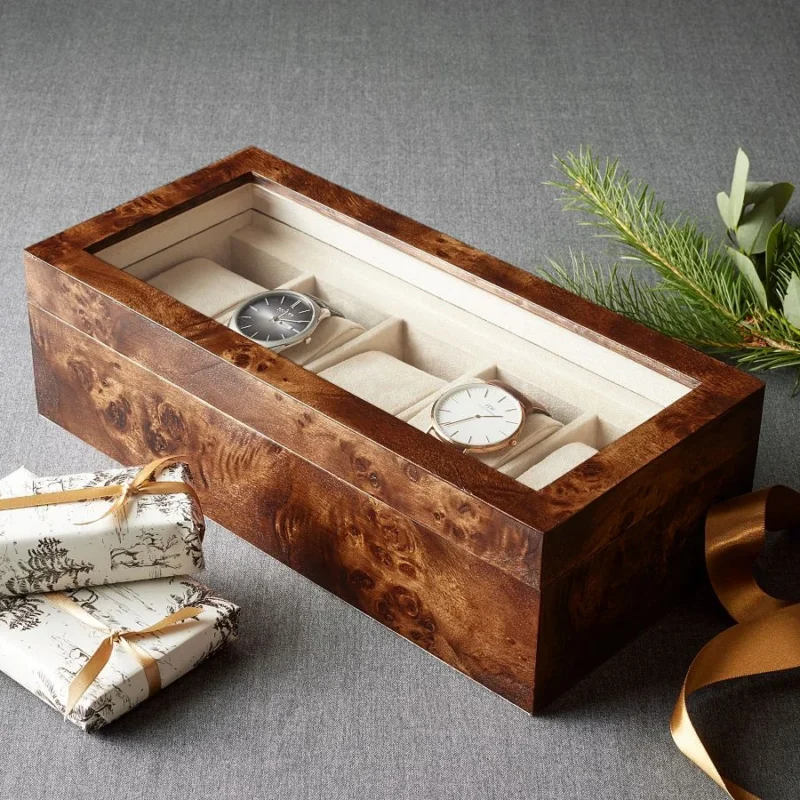 Burlwood Watch Box