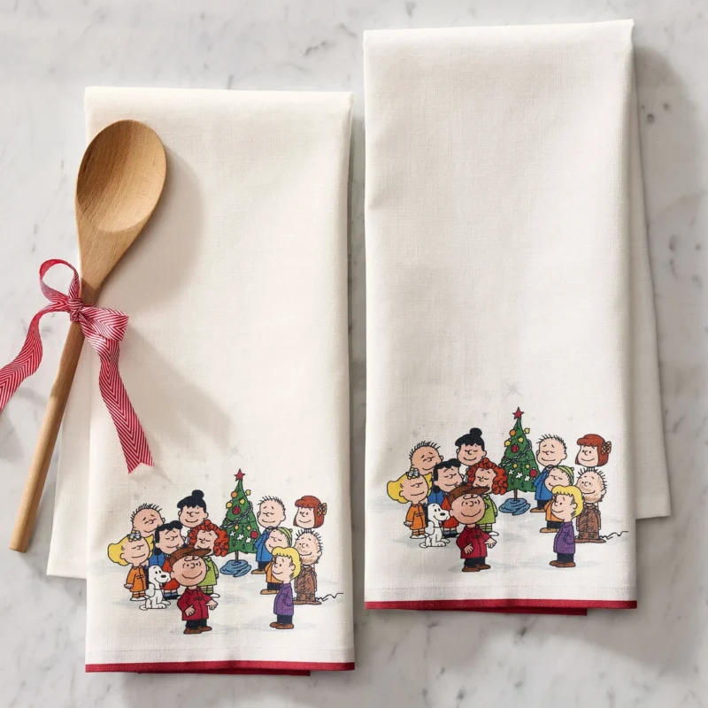 Peanuts™ Charlie Brown Christmas Cotton Tea Towels - Set of 2