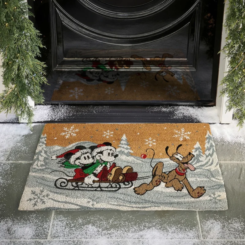 Disney Mickey Mouse and Friends Holiday Doormat