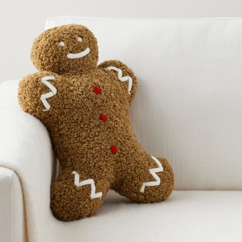 Mr. Spice Gingerbread Shaped Pillow