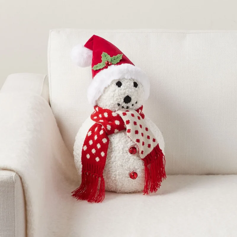 Arlene the Snowman Shaped Pillow