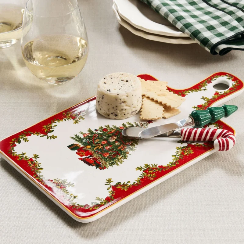 Cheese Serve Gift Set, Cheese Board & Knives - Set of 2