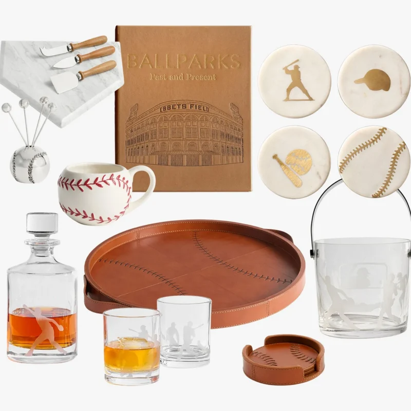 Build-Your-Own Baseball Barware Gift Set