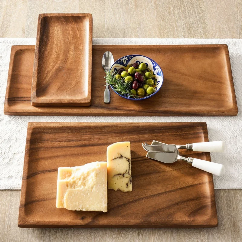 Acacia Wood Rectangular Cheese Boards