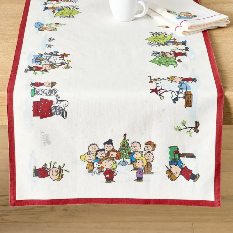 Peanuts™ Charlie Brown Christmas Organic Cotton Table Runner