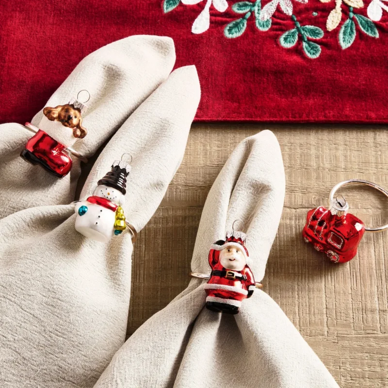 Nostalgic Ornament Icon Napkin Rings - Mixed Set of 4