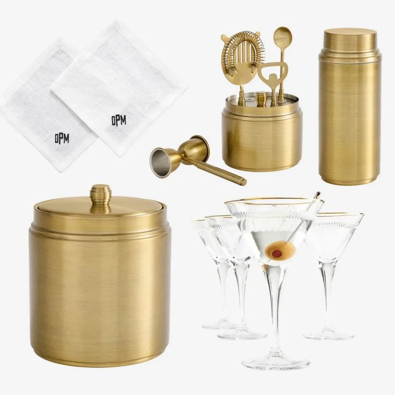 Build-Your-Own Gold Barware Gift Set