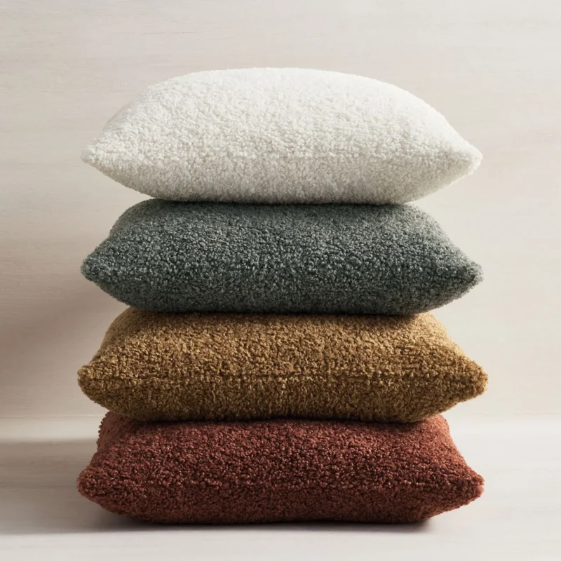 Cozy Teddy Faux Fur Pillow Cover