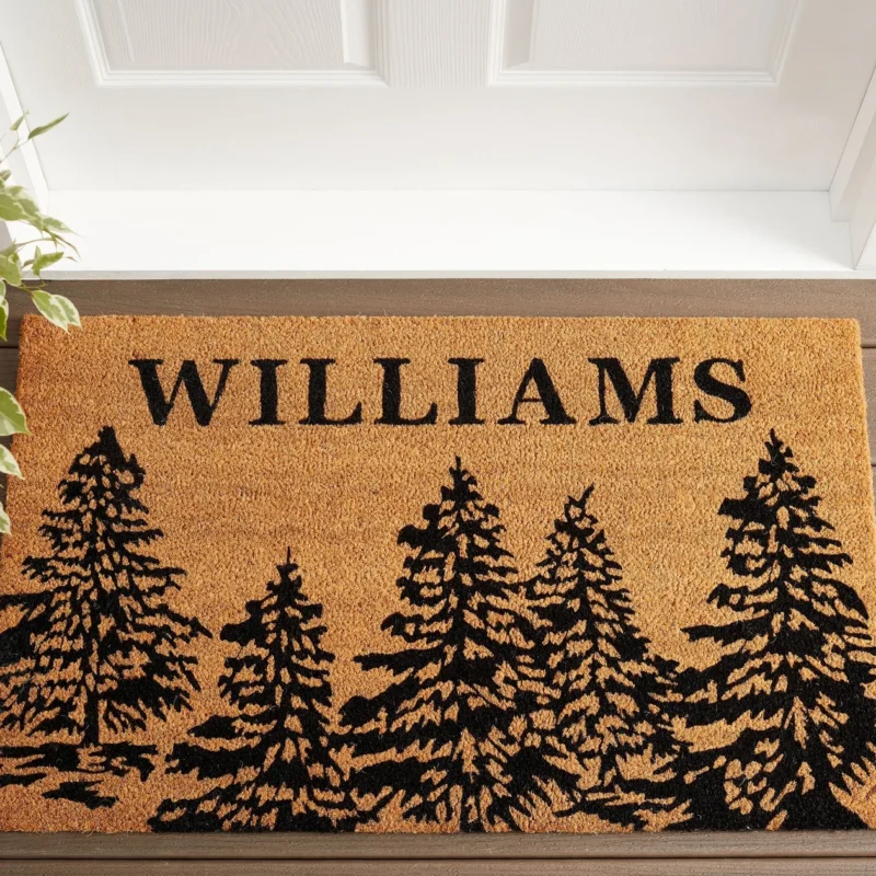 Personalized Conell Tree Doormat