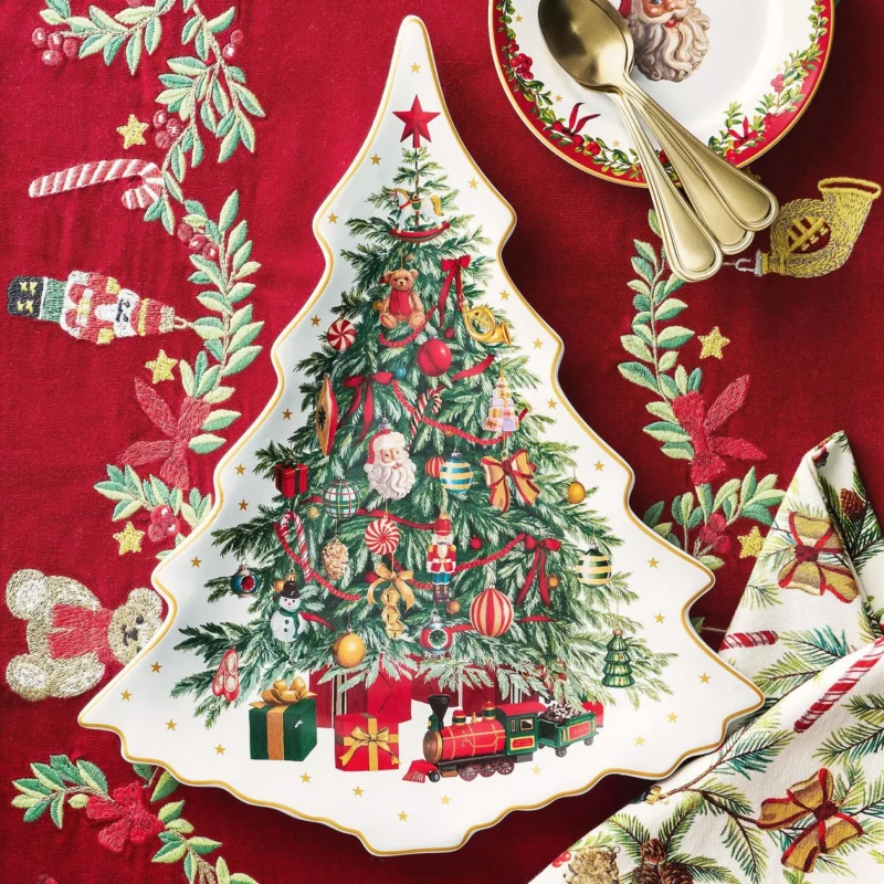 Nostalgic Christmas Icon Stoneware Serving Platter