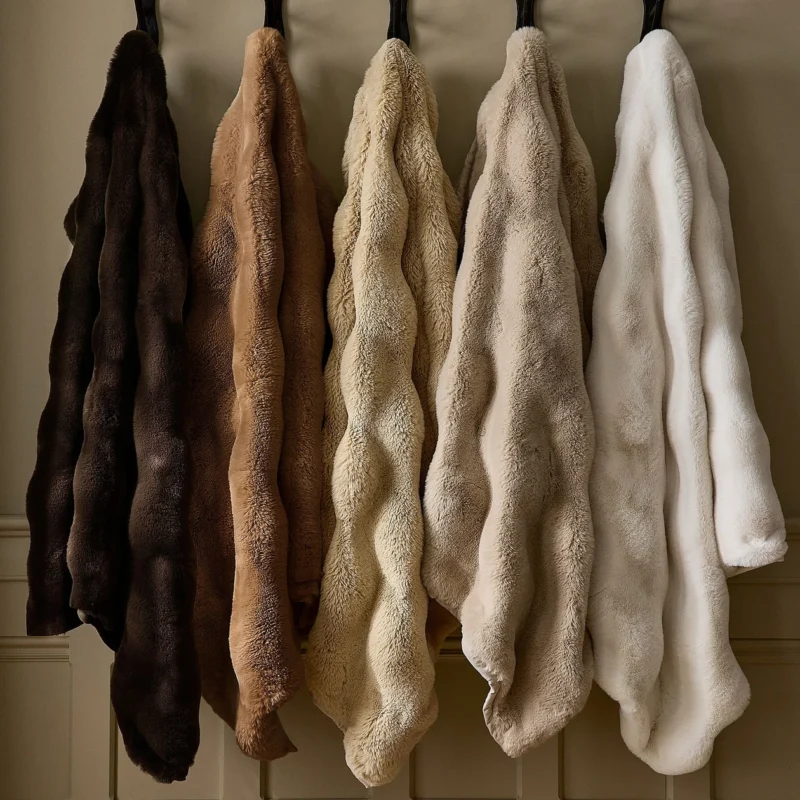 Cascade Faux Fur Throw