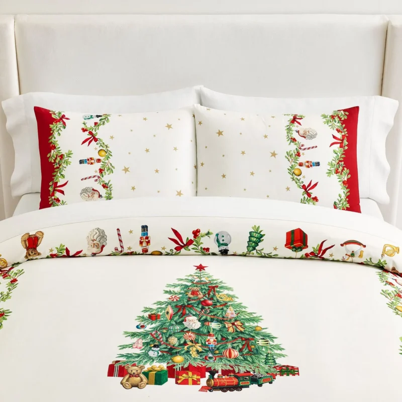 Nostalgic Christmas Percale Duvet Cover