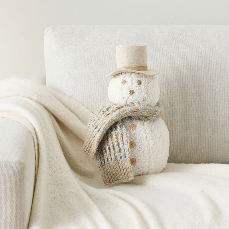Archie the Snowman Shaped Pillow