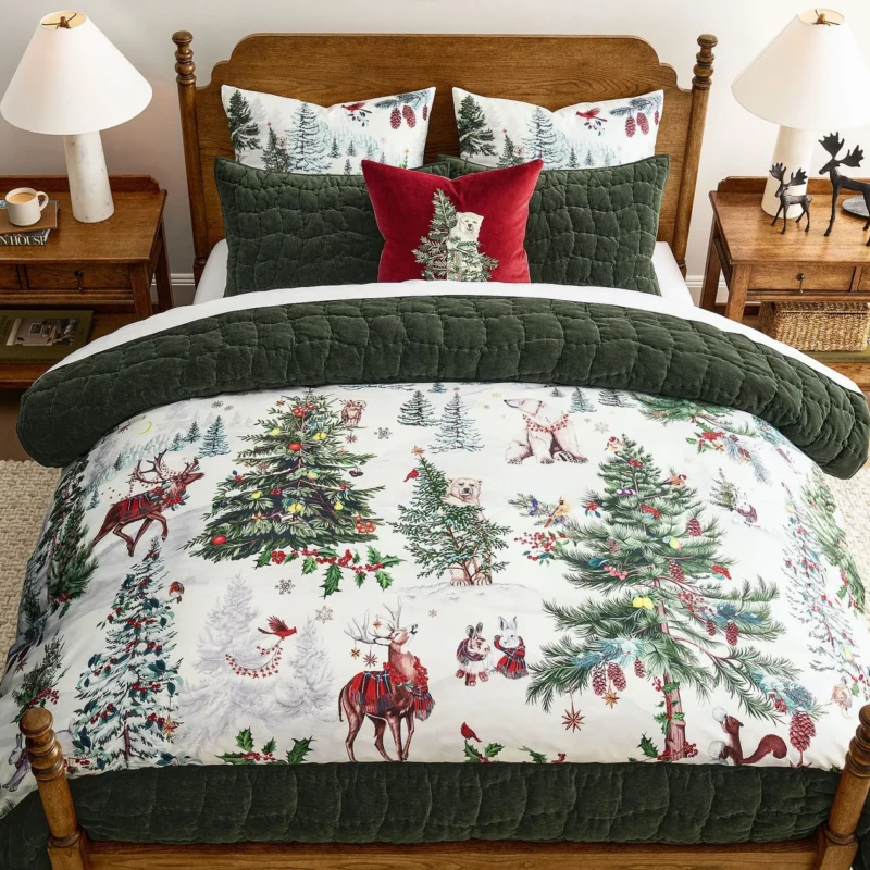 Winter Enchanted Forest Duvet Cover