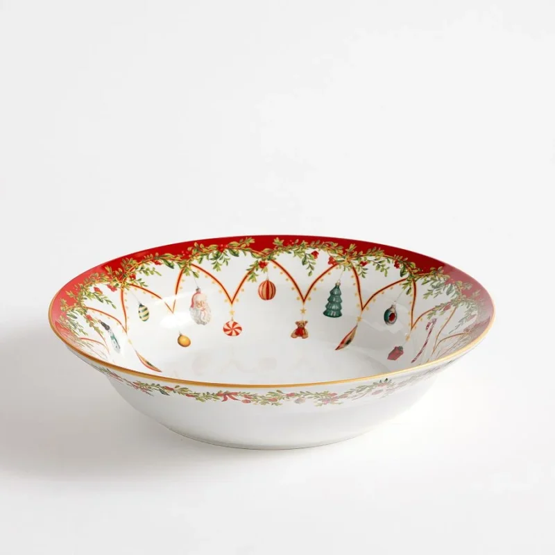 Nostalgic Christmas Icon Stoneware Serving Bowl
