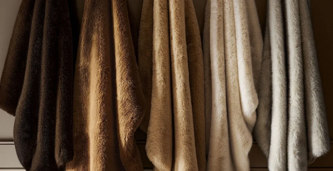 Faux Fur Mink Throw