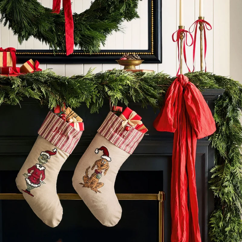The Grinch™ Wheat and Pinstripe Stocking