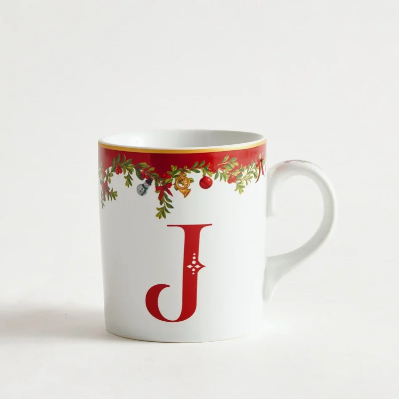 Nostalgic Christmas Stoneware Alphabet Mug