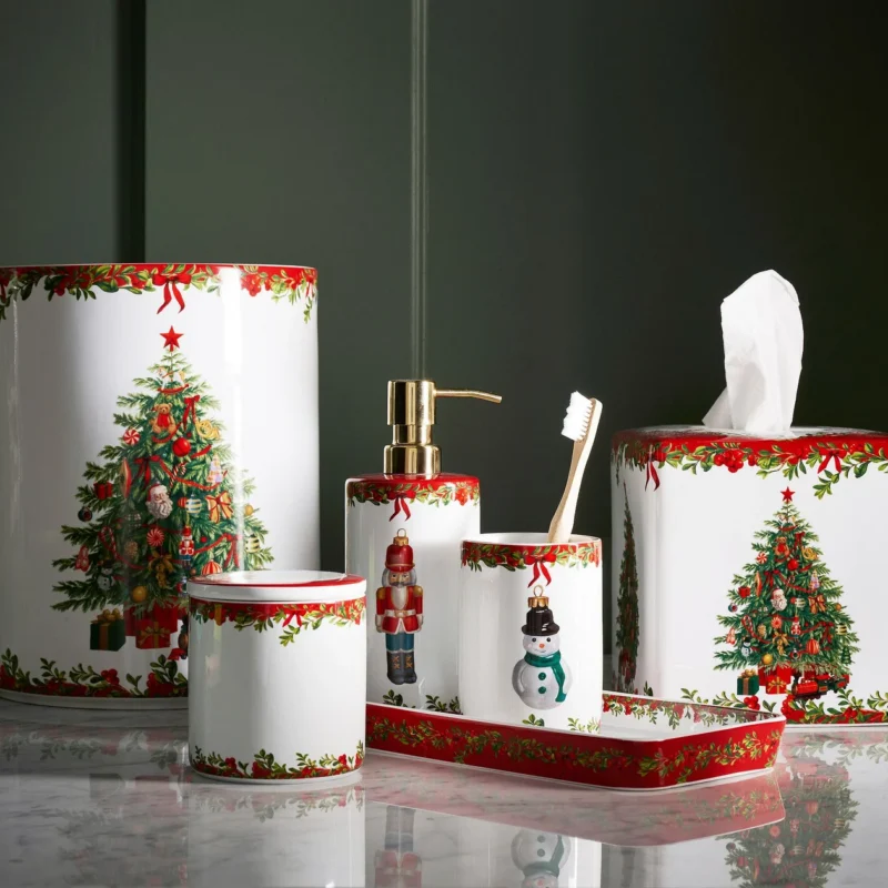 Nostalgic Christmas Bathroom Accessories