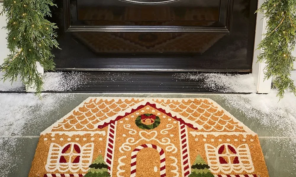 Gingerbread House Light Up Doormat