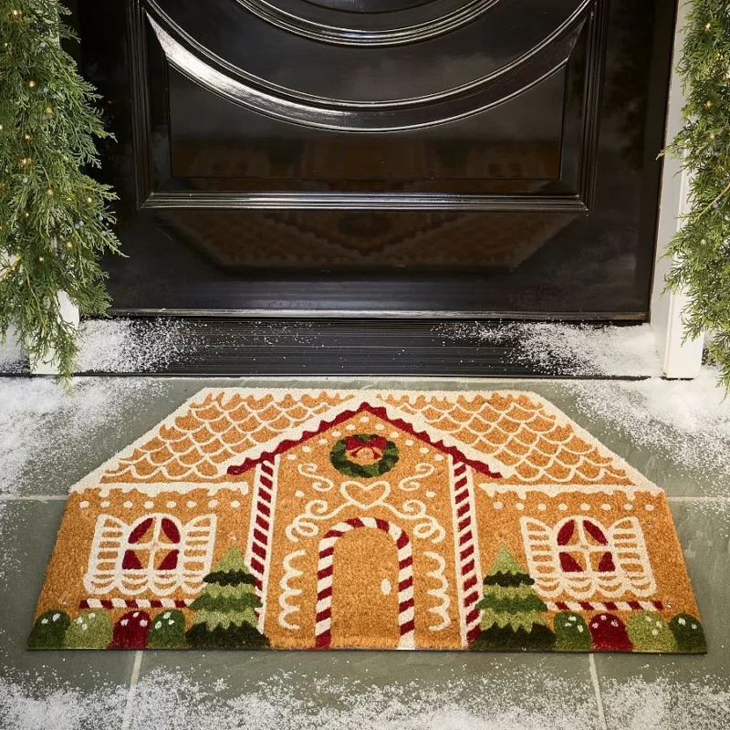 Gingerbread House Light Up Doormat