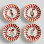 The Grinch™ Stoneware Appetizer Plates - Mixed Set of 4