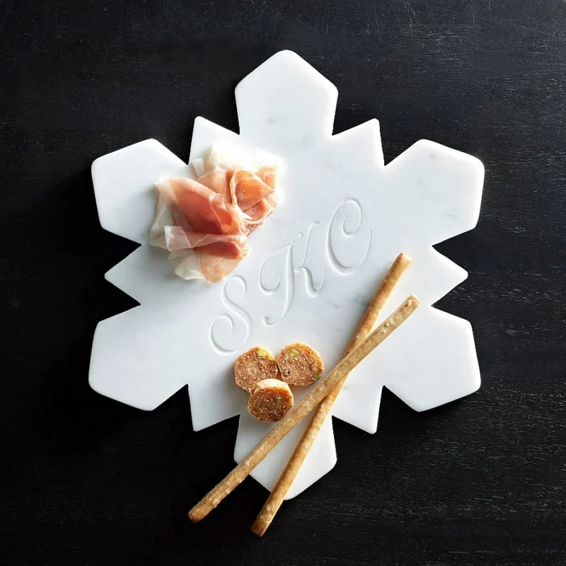 Marble Snowflake Cheese Board