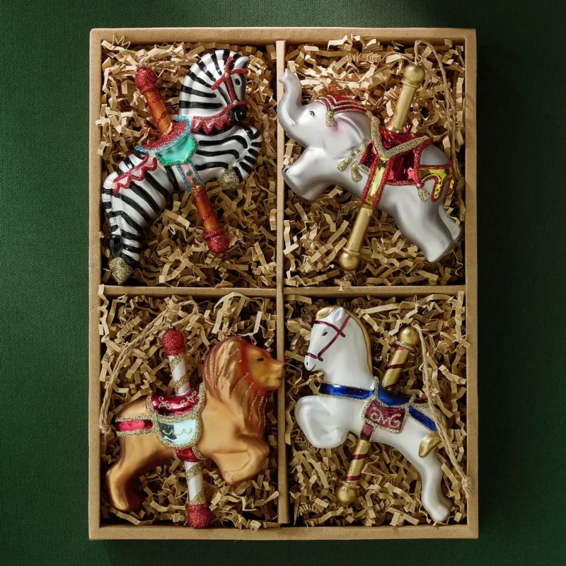 Carousel Ornament Box - Set of 4