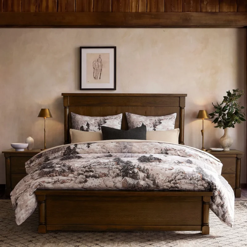 Rustic Lodge Flannel Duvet Cover