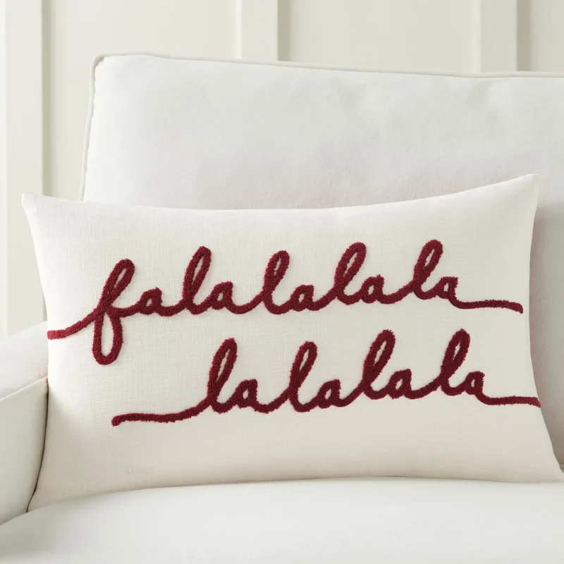 Falala Embroidered Lumbar Pillow Cover