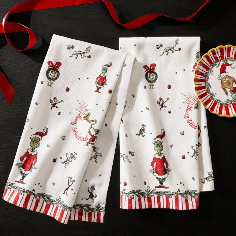The Grinch™ Cotton Tea Towel - Set of 2