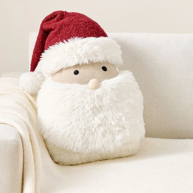 Santa Face Shaped Pillow
