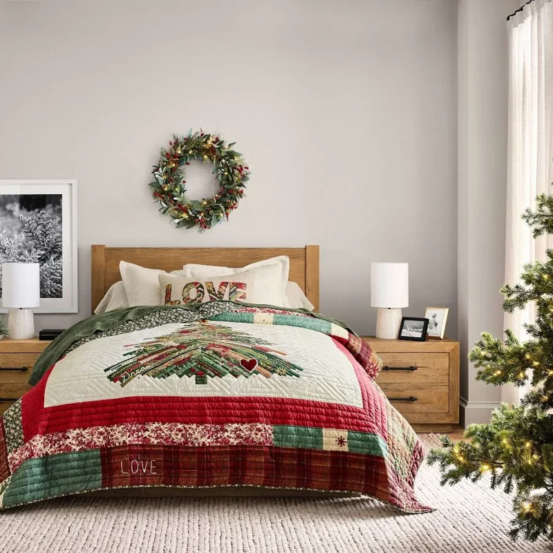 Winter Dreams Handcrafted Reversible Quilt