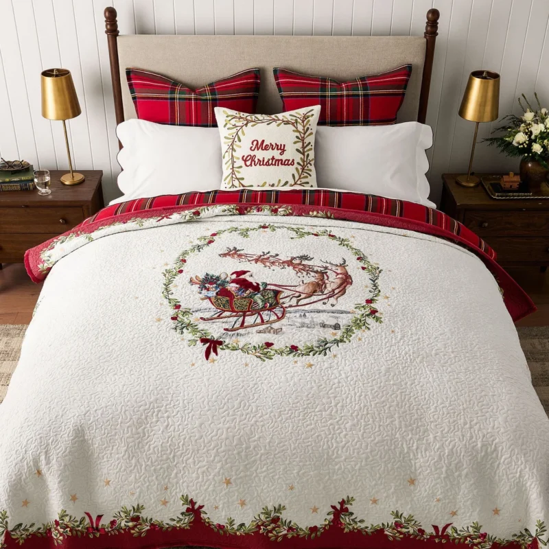 Vintage Santa Quilt