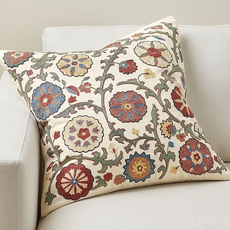 Penelope Embroidered Pillow Cover