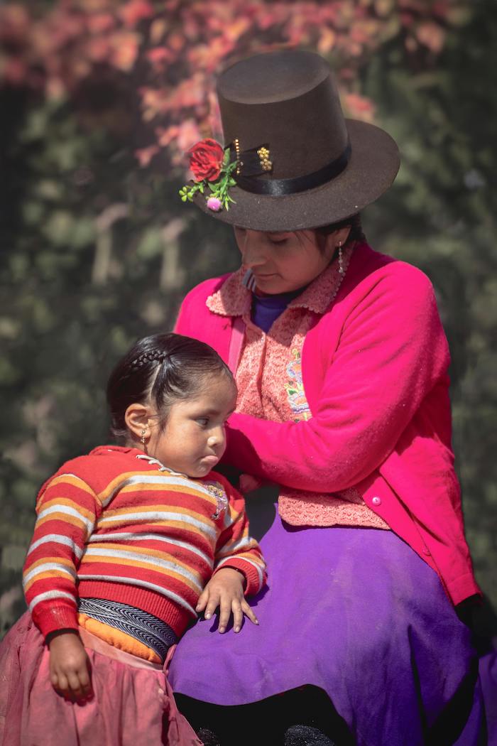 Mother and daughter in Latin America