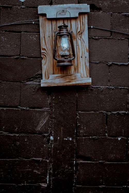 Old lamp in the streets