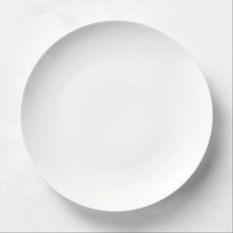Williams Sonoma Pillivuyt Coupe Porcelain Dinner Plates, Set of 8, White