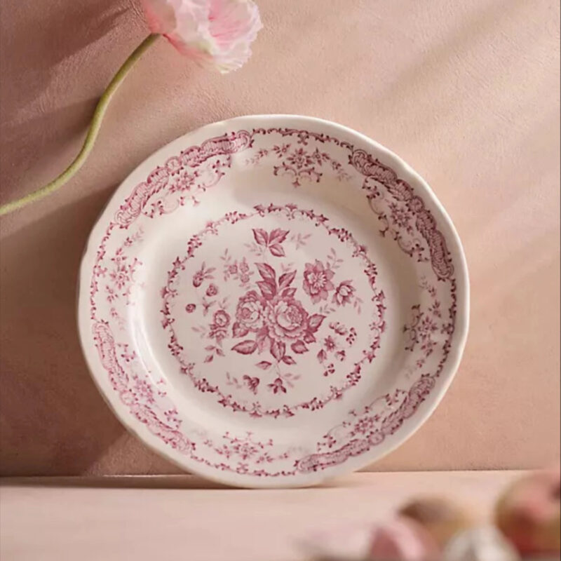 Pink Floral Dinner Plate at Terrain