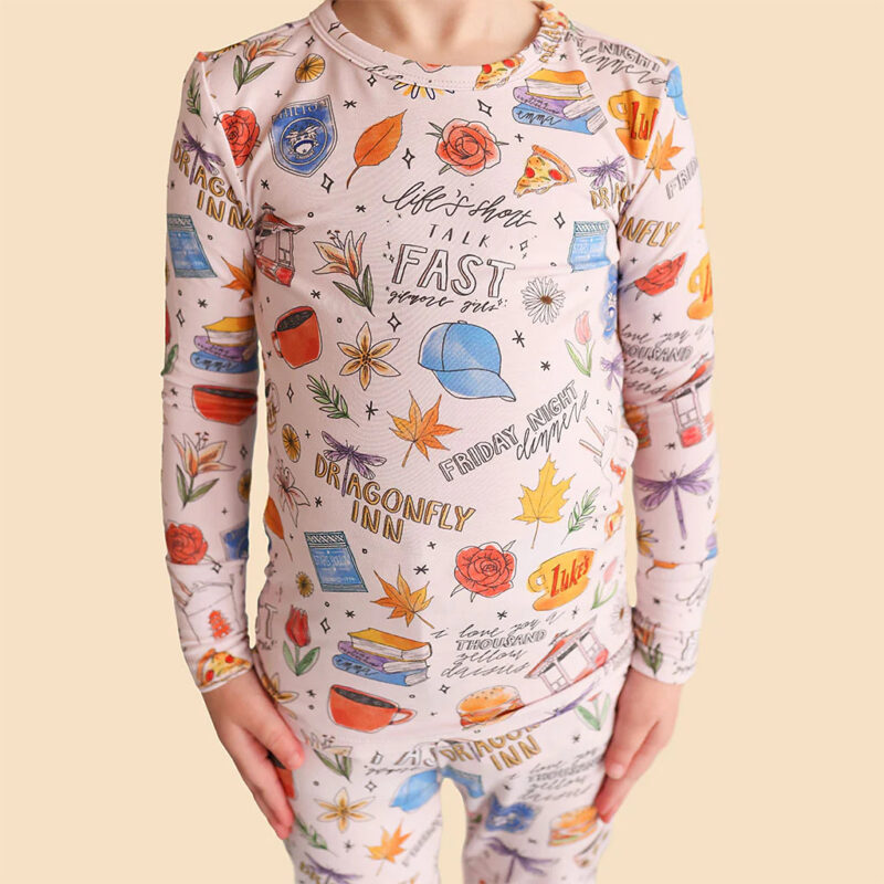 Pink Long Sleeve Toddler Pajamas | Gilmore Girls