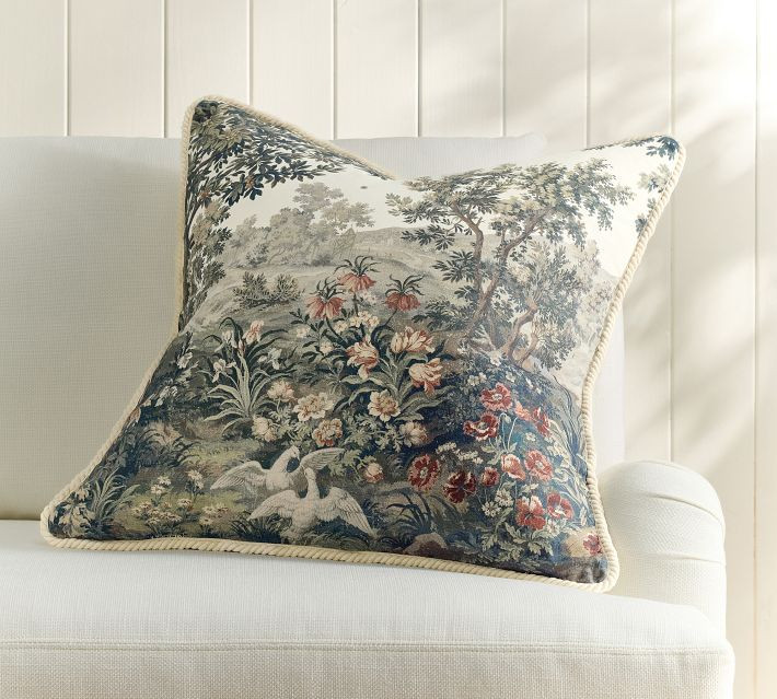 Pottery Barn Kravet Folly Scenic Pillow Cover